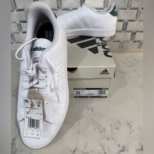 Men’s Adidas ADVANTAGE 2.0 White Sneakers size 12